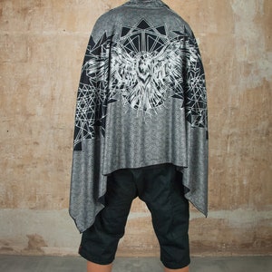 Gothic Crows in Crown Blue, New Fall 25 Colors Women's Scarf, Goth soft crow sarf main image 0