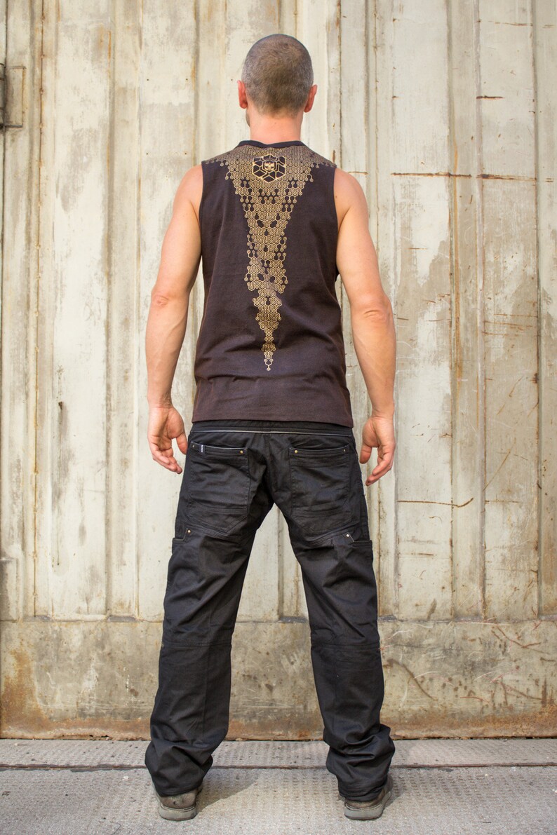 Mens Baggy Cargo Pants Goth Techwear Alternative Mens Clothing Cyberpunk Multi Pocket Trousers | Dark Miltary Cyberpunk 2077 Goth Cosplay image 5