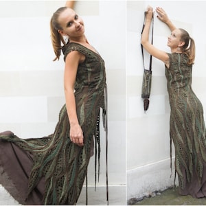 Witch Dress and Burning Man Clothing | Dark Mori Pixie Top | Steampunk Dress for Psytrance Festival Elven Dress | Legend Top Oaktree