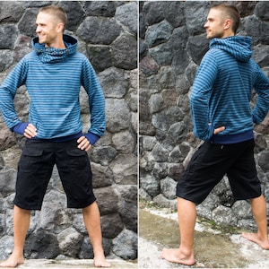Pantalones militares y pantalones cargo para hombre / Pantalones cyberpunk / Traje rave / Pantalones de escalada / Pantalones cortos negros