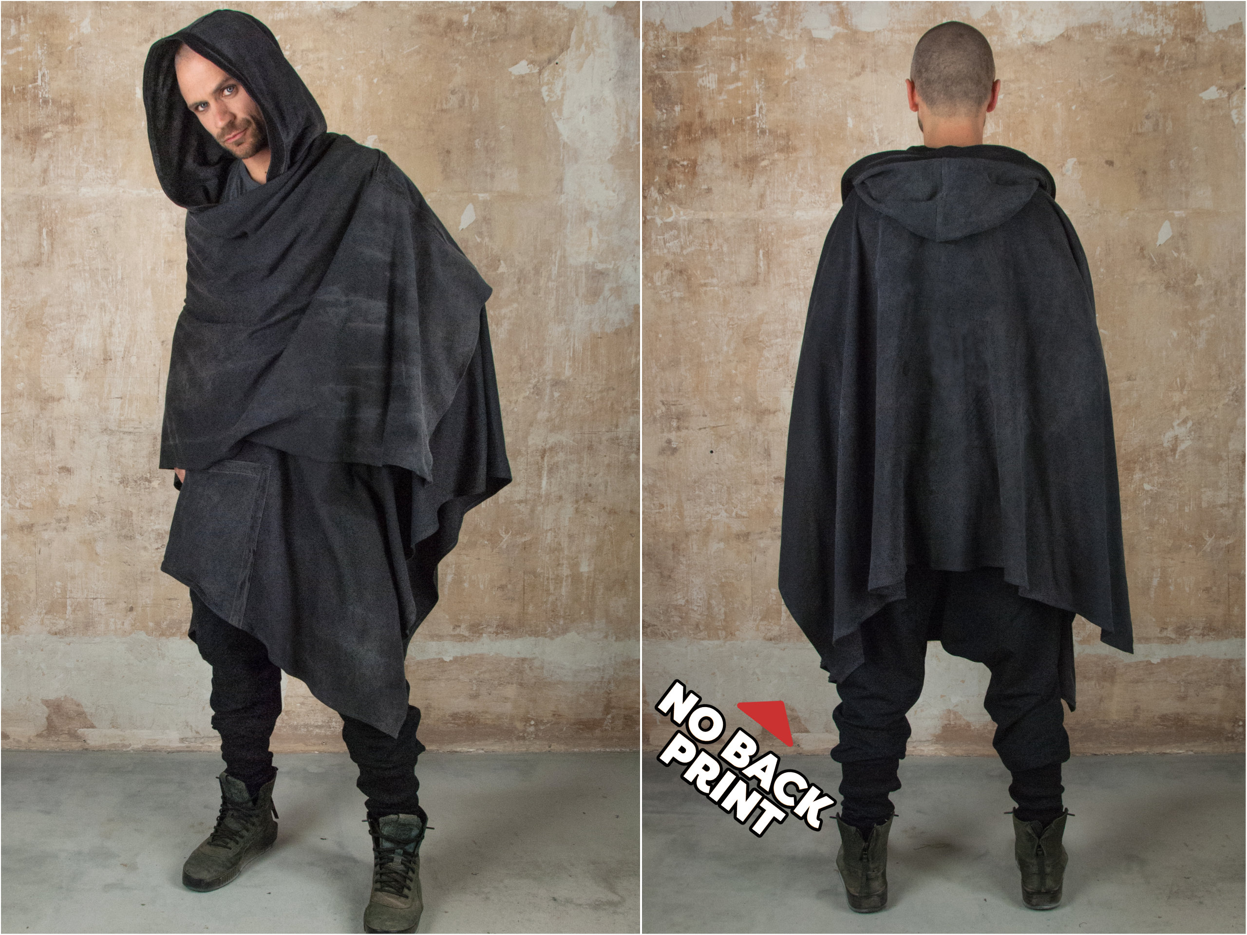 Grey Jedi Kimono Sith May the 4th Costume Star Druid Celtic Haori Wizard Wars Robe Hooded Cape Galaxy Edge Cosplay Secret Pocket Cardigan