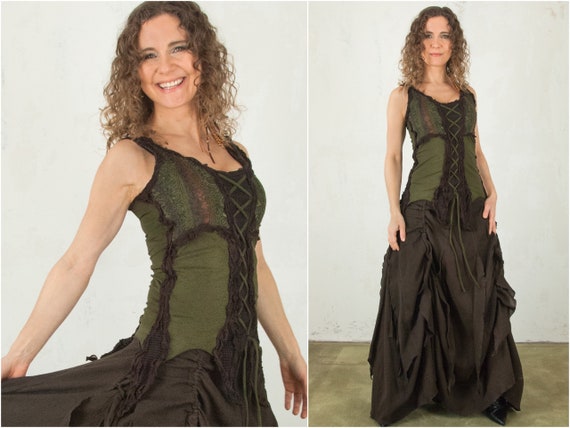 Green Witch Romantic Gypsy Top for 