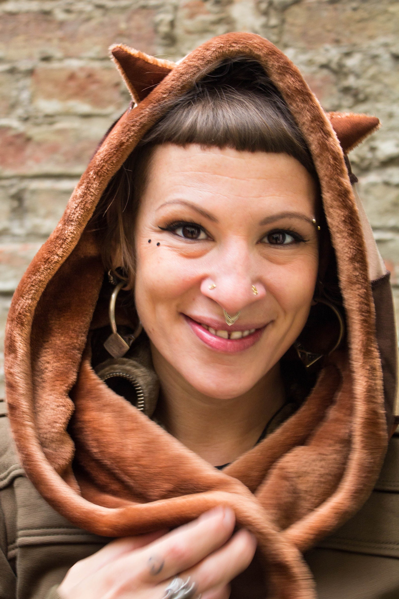 Oversized Cat Hood With Cat Ears With Very Soft Fleece Soft Etsy