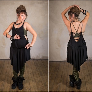 Goddess Dress | Light summer dress or festival dress | Boho Dress | Elven Dress | Pixie Dress | Dress Aphrodite Black