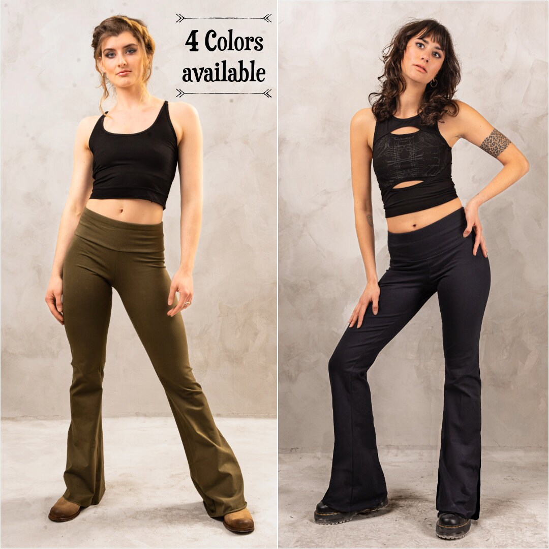 We Fleece Women's Casual Bootleg Yoga Pants - Flare Leggings for Women High  Waisted V Crossover Workout Pants - China Pants and Workout Pants price