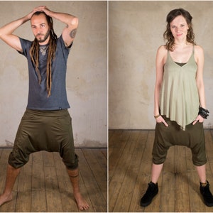 Harem Shorts | Ninja Pants | Rave Shorts | Samurai Pants | Cyberpunk | Pumphose | Drop Crotch Pants | Pant Cooltech Army