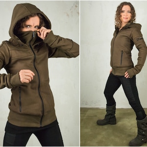 Veste cyberpunk et vêtements apocalyptiques pour vêtements futuristes et cosplay Star Wars | Veste steampunk | Veste Rey Noir