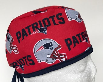 New England Patriots Scrub Hat: Kirurgisk mössa i bomull, sjuksköterska läkare gåva