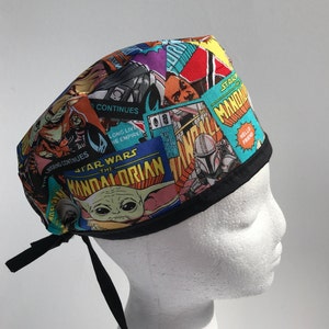 Mandalorian | Star Wars | Scrub Hat | Classic | Surgical Cap | Single Layer | Breathable | Nurse Gift | Star Wars | Grogu