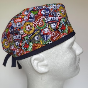 Soccer | Scrub Hat | Futbol | Single Layer | Breathable | Surgical Cap | Nurse Gift | Doctor Gift
