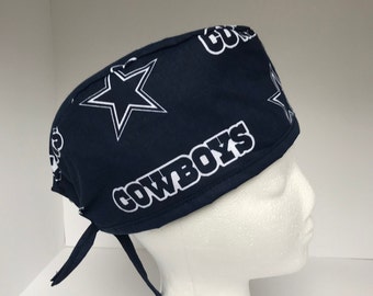 Dallas Cowboys Scrub Hat: Handmade Cotton Surgical Cap