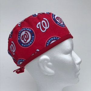 Washington Nationals | Scrub Hat | Classic | Single Layer | Breathable | Durable | Surgical Cap | Nurse Gift | Doctor Gift | Baseball | MLB