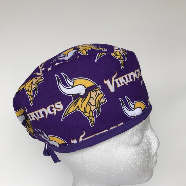 Minnesota Vikings | Scrub Hat | Classic | Single Layer | Breathable | Durable | Surgical Cap | Nurse Gift | Doctor Gift | NFL Football