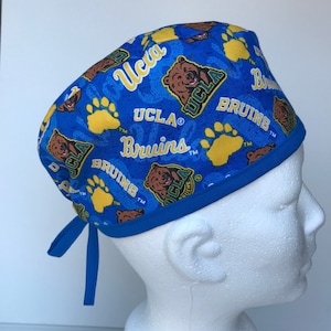 UCLA Bruins Scrub Hat: Cotton Surgical Cap, Nurse Doctor Gift