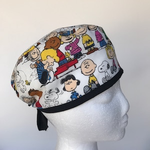 Snoopy & Friends Scrub Hat: Cotton Surgical Cap