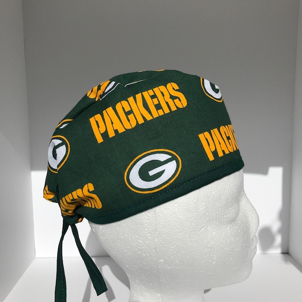 Green Bay Packers | Scrub Hat | Classic | Single Layer | Breathable | Durable | Surgical Cap | Nurse Gift | Doctor Gift | NFL Football