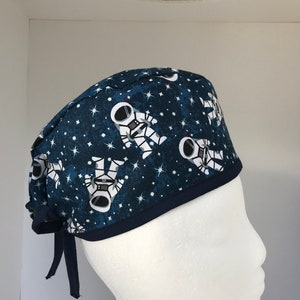 Space Walk | Scrub Hat | Classic | Single Layer | Breathable | Vibrant | Durable | Hospital Cap | Nurse Gift | Doctor Gift