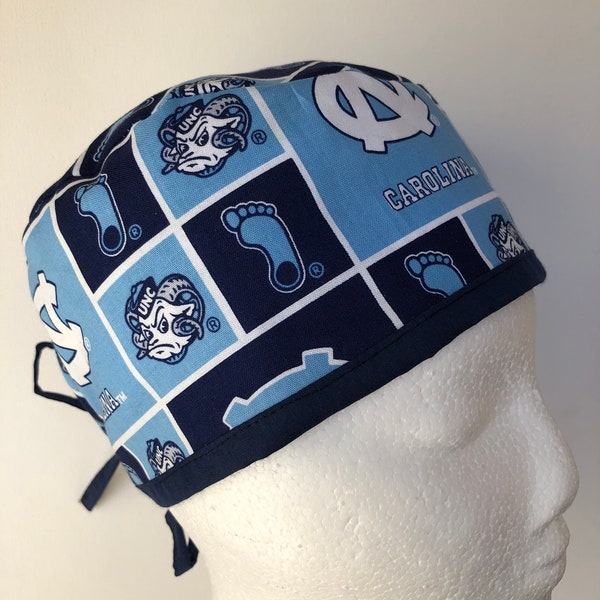 University of North Carolina | Scrub Hat | Classic | Single Layer | Breathable | Durable | Surgical Cap | Gift | College Football