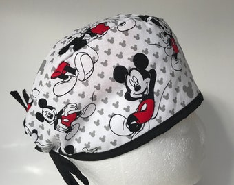 Fashions Work Hats Unisex Adjustable Breathable Ultra Soft Surgical Mickey Print