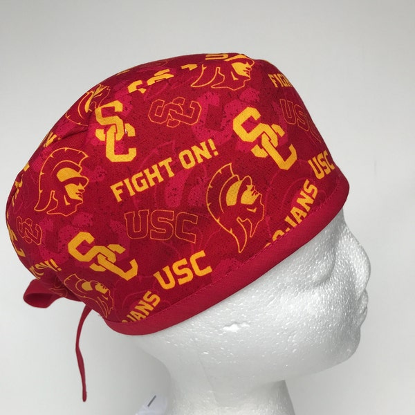 USC | Scrub Hat | Classic | Single Layer | Breathable | Durable | Surgical Cap | Nurse Gift | Doctor Gift | Football | California