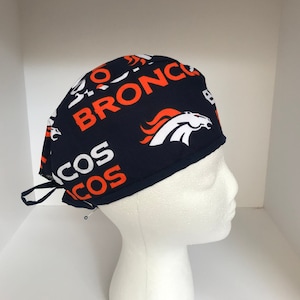 Denver Broncos | Scrub Hat | Classic | NFL | Single Layer | Breathable | Durable | Surgical Cap | Nurse Gift | Doctor Gift | Football