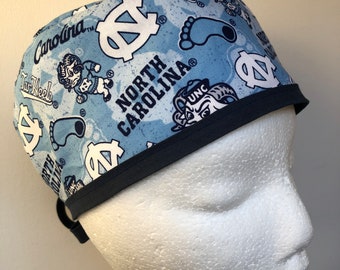 Carolina del Norte / Gorro quirúrgico / Hecho a mano / 100% algodón / Gorro de enfermería
