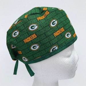 Green Bay Packers | Scrub Hat | Classic | Surgical Cap | Single Layer | Breathable | Durable | Nurse Gift | Doctor Gift | NFL | Football