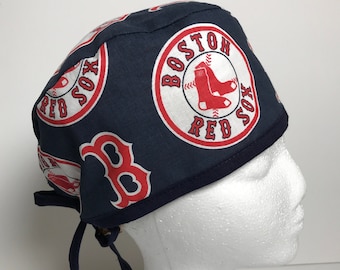 Casquette de récurage des Red Sox de Boston : casquette chirurgicale en coton pour infirmière/médecin