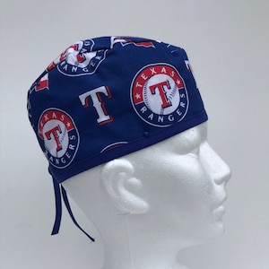 Texas Rangers | Scrub Hat | Classic | Single Layer | Breathable | Durable | Surgical Cap | Nurse Gift | Doctor Gift | Baseball | MLB