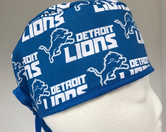 Detroit Lions Scrub Hat: NFL Football Surgical Cap