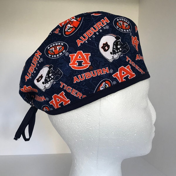 Auburn Tigers | Scrub Hat | College Football | Single Layer | Breathable | Surgical Cap | Nurse Gift | Doctor Gift | College Football