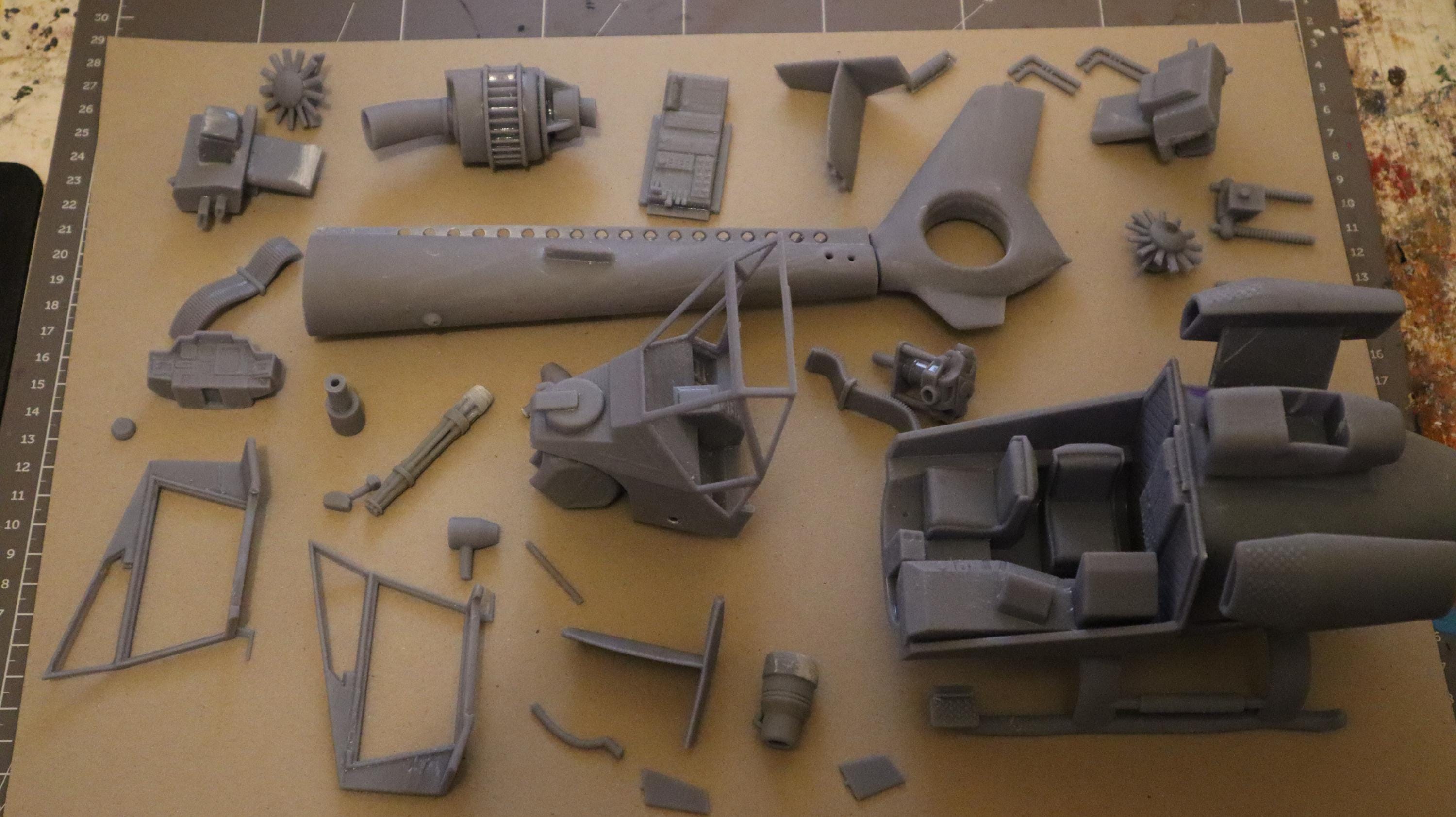 Blue Thunder Movie Helicopter No Airwolf 1983 Model Kit 1/48 Dream