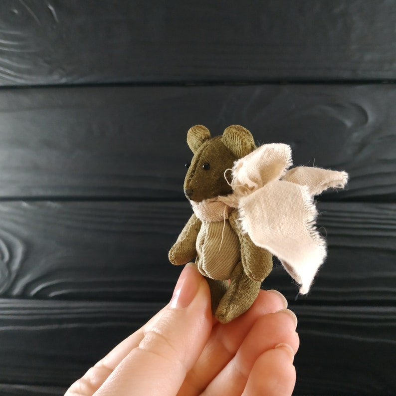 ours en peluche de style vintage de coton antique artiste ours en peluche miniature image 8