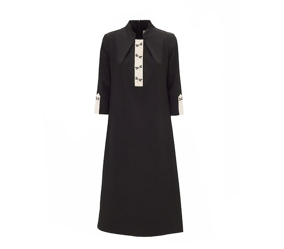 Black fitted work dress deals