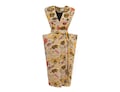 Fashion Midi Dress With Belt And Bold Shoulders Jacquard / Designer Dress / Evening Dress for Women / V-neck Dress / Sleeves Dress product logo