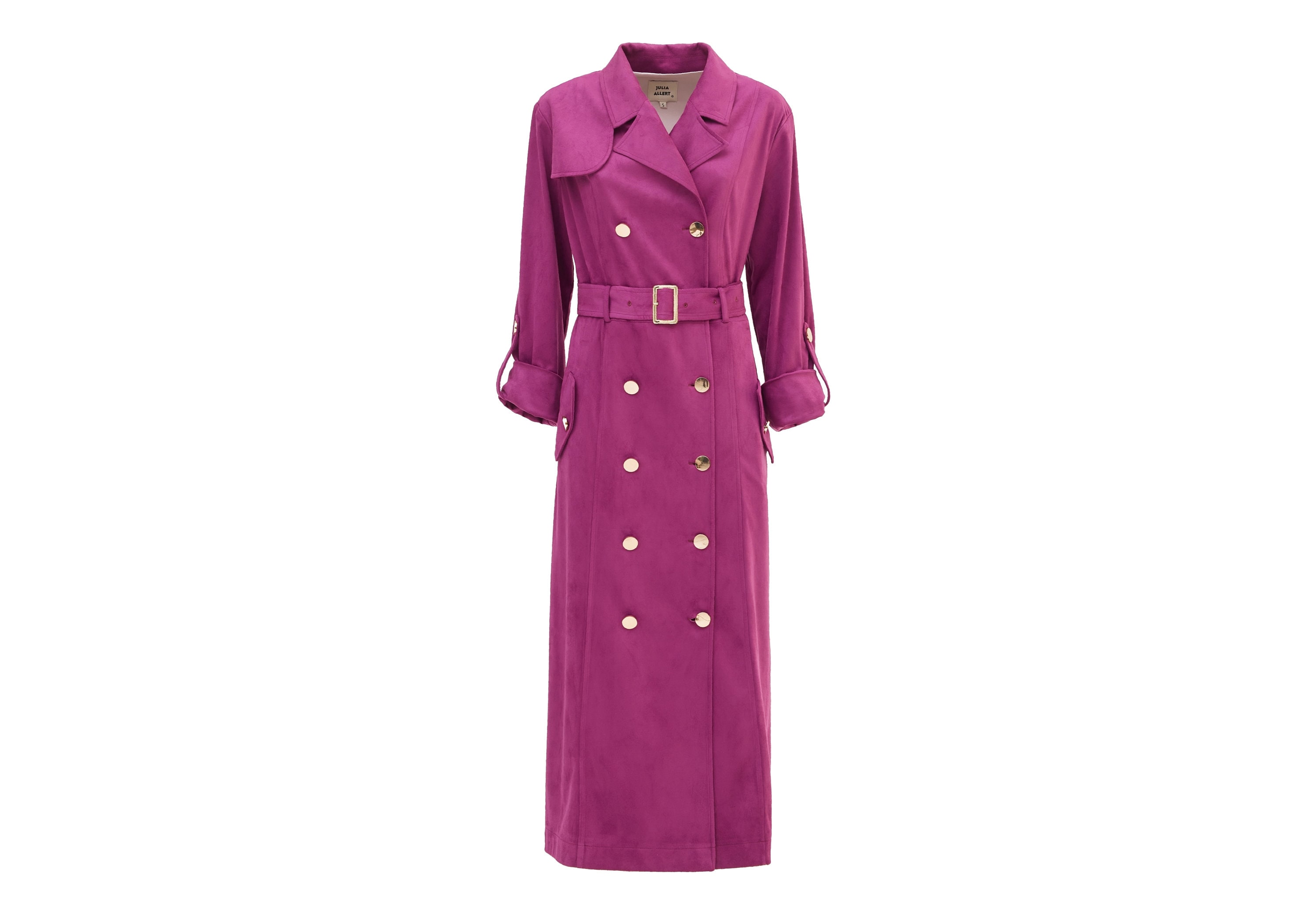 Pink Suede Coat Etsy UK