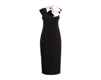 princess polly baby blue dress Midi Tube Dress Black main image 1