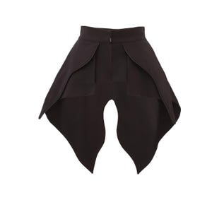 Evening Peplum Belted Dress Black - Two-Piece Set