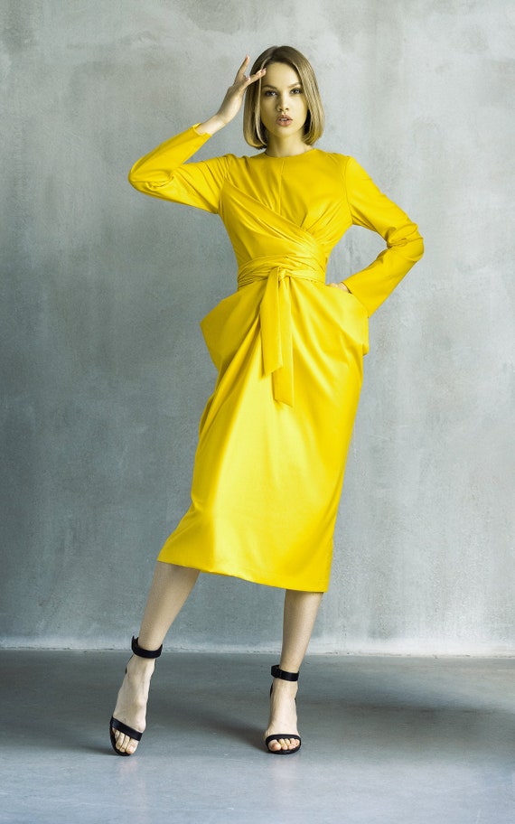 Designer midi dress cheap
