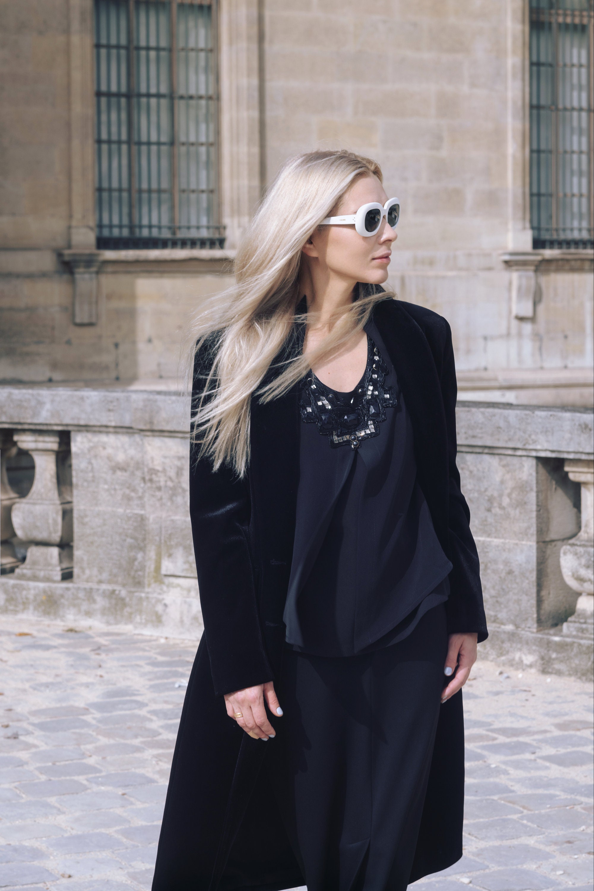 [RECTO] / ☆ 25SS FRONT SLIT LONG SKIRT / BLACK Pencil Maxi Skirt With Front Slit Black / A-line Black Long