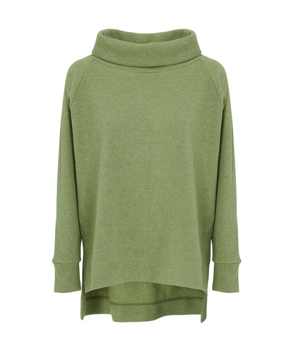Loose Turtleneck Oversize Long Sweater/fashion Basic Warm Top