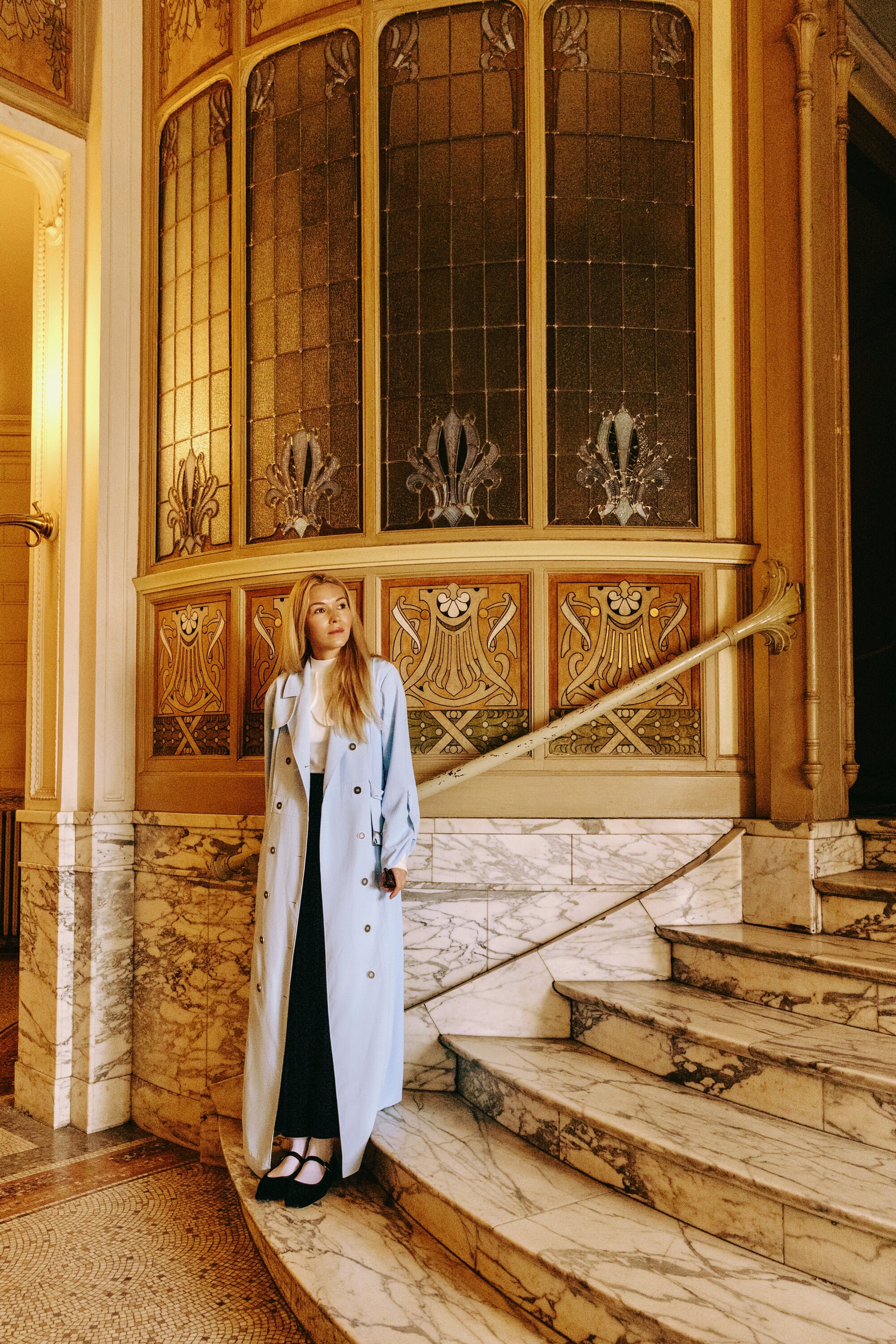long sleeve wedding dresses v neck Lara 51072 Gretchen V-Neck Long Sleeve Wedding Dress Ivory / 22