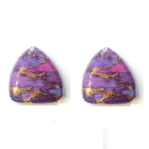 Lote natural Púrpura Cobre Turquesa 8X8 mm Redondo cabochon piedra suelta AB06 