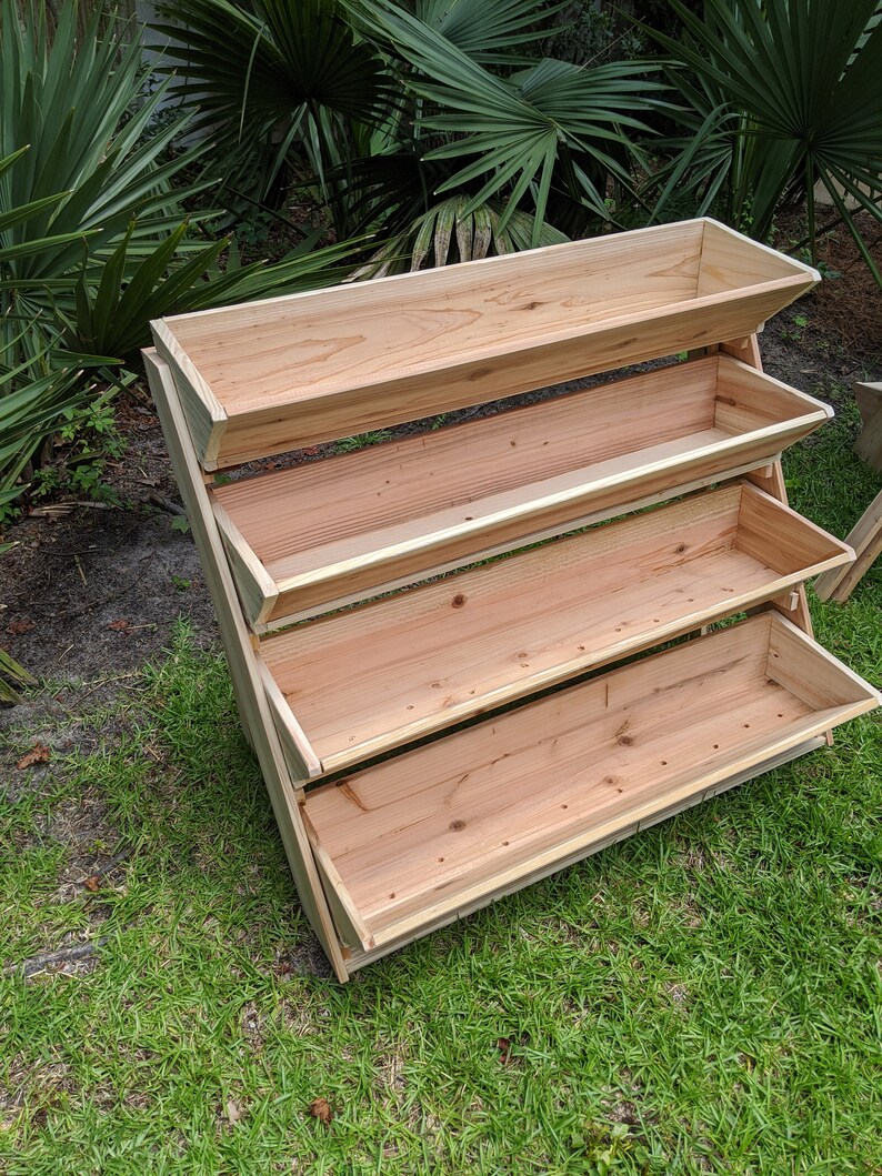 Vertical Planter Box Ladder Planter Raised Garden Bed Wall Etsy