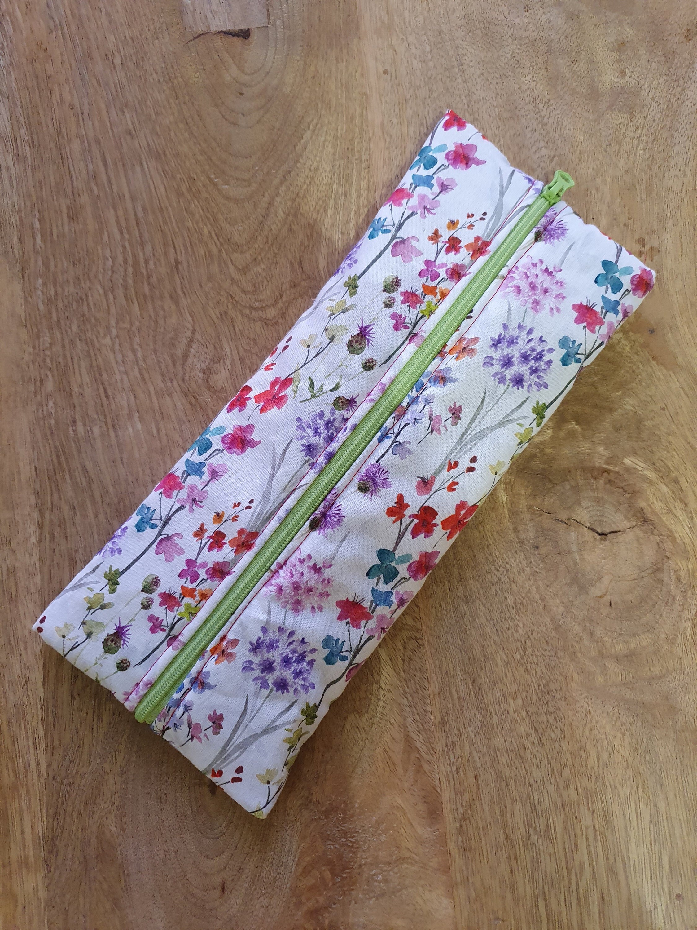 Trousse à Crayons Motif Printemps Fleuri