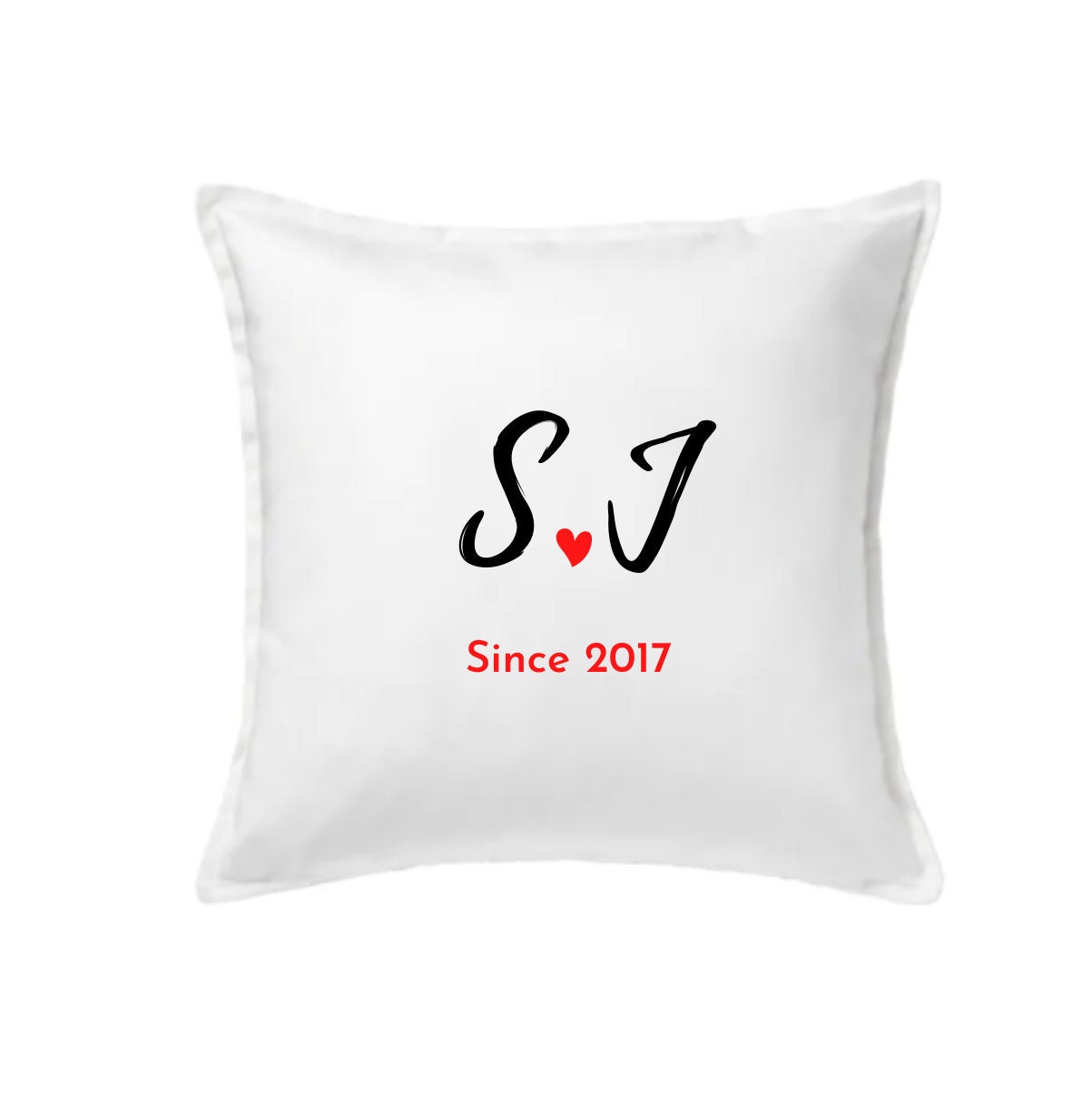 Cadeau Couple - Housse de Coussin Personnalisée Saint Valentin Cadeau d'amour