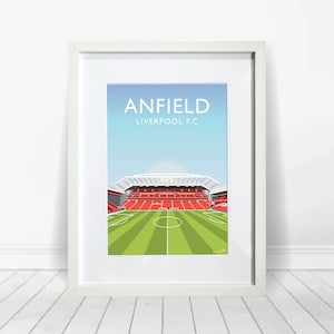 Anfield Liverpool Football Club illustration Art Print