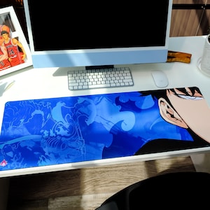 Anime Desk Mat, Japanese Manga Extra Large Weakest Hunter Printed Anime Gaming Mouse Pad for Gift, Gift for Him, Gaming Lover Gifts