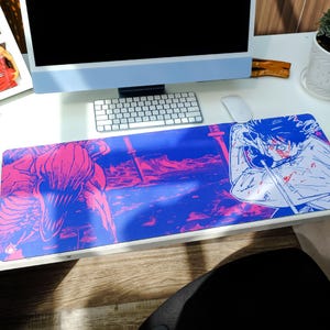 Anime Desk Mat, Mutual Love Printed Tokyo Jujutsu High Japanese Manga Extra Large Anime Gaming Mouse Pad for Gift