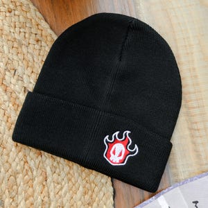 Anime Embroidered Beanie Hat, Anime Themed Skull Winter Cap Gift for him & her, Anime Fan Gift